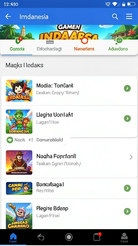 Tampilan antarmuka yang intuitif dan menarik.