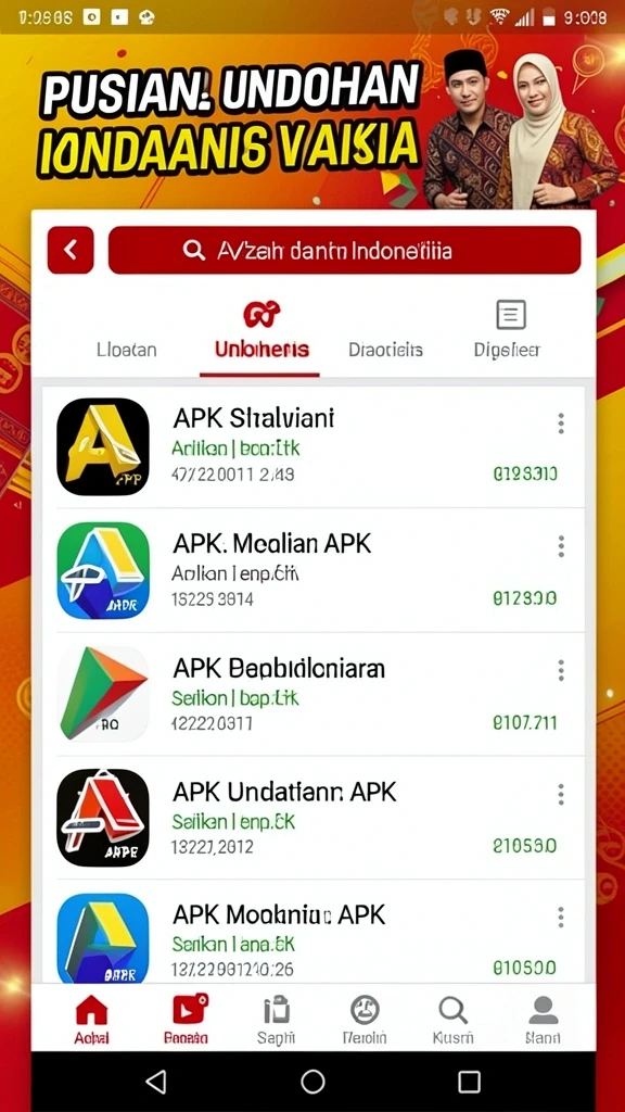 Tampilan menarik dengan berbagai pilihan tema permainan.