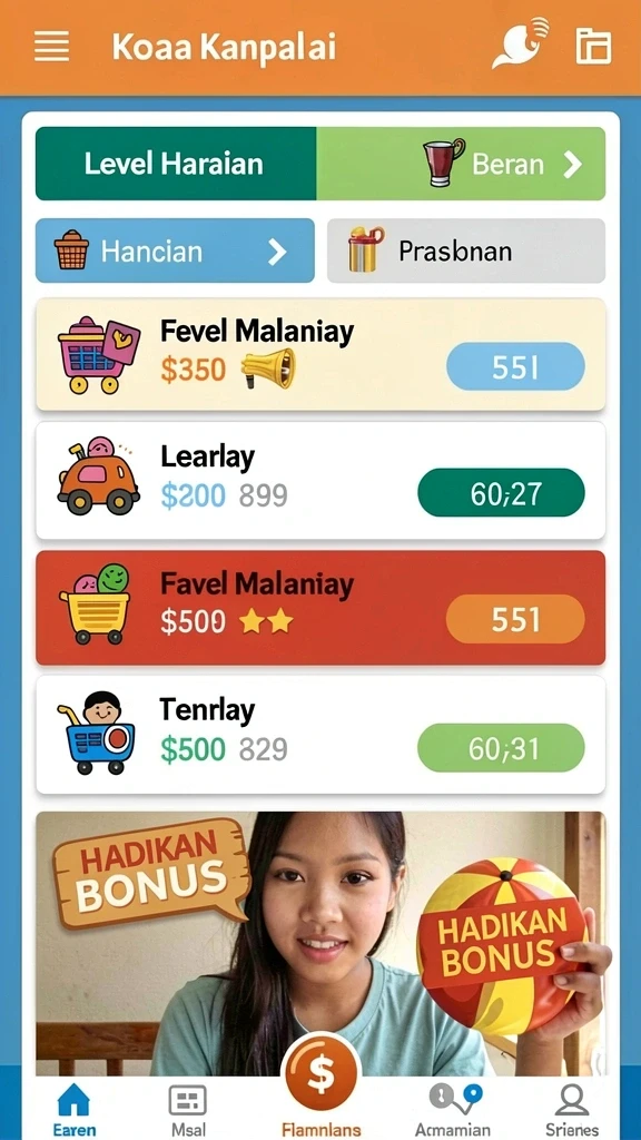 Berbagai karakter unik yang bisa Anda pilih.