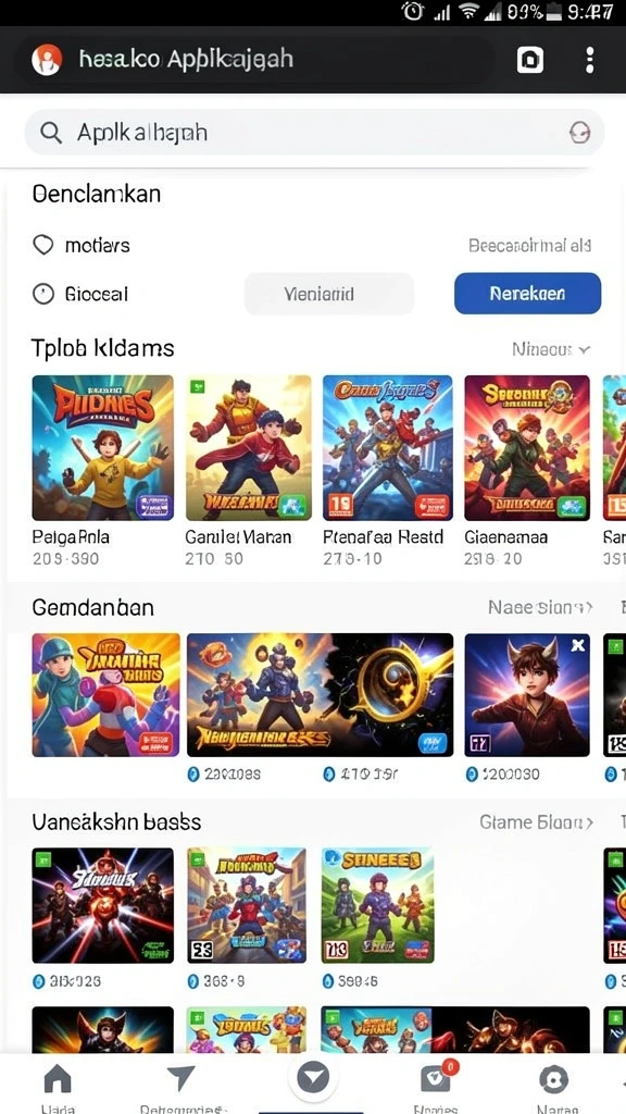 Beragam pilihan permainan yang menyenangkan dan menghibur.