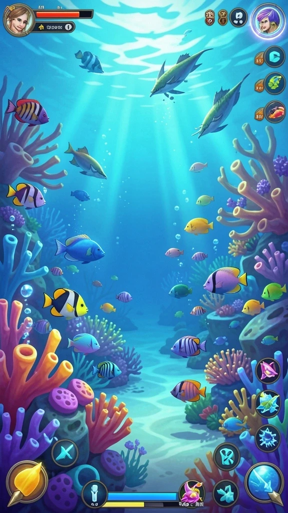 Tampilan awal game yang menarik dan mudah dipahami.