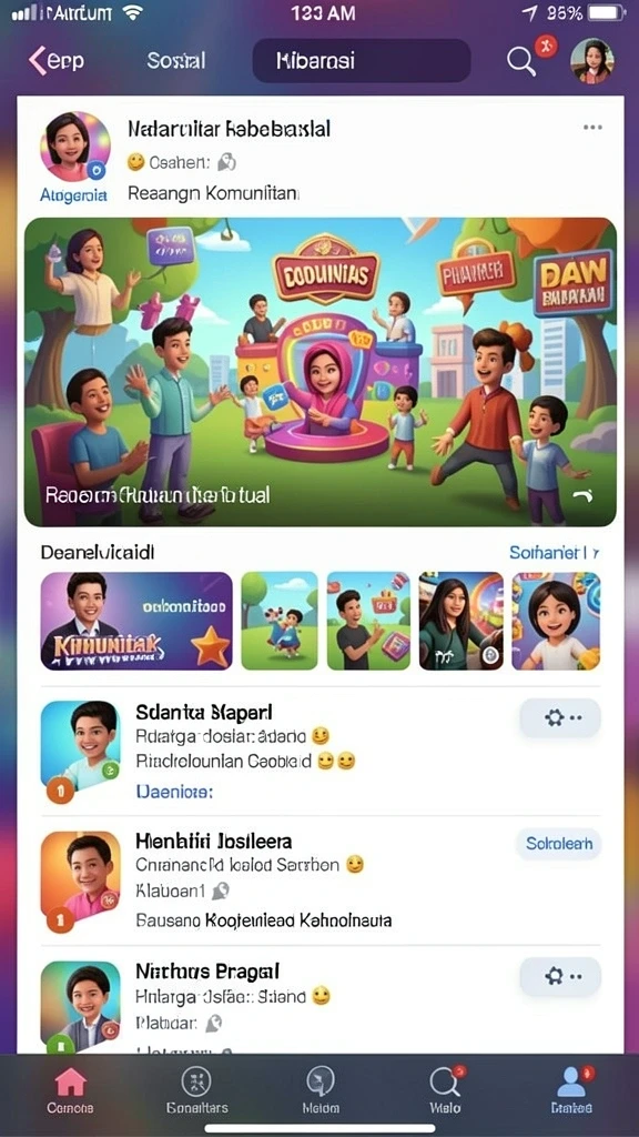 Gambarkan mode multiplayer yang aktif dan seru.