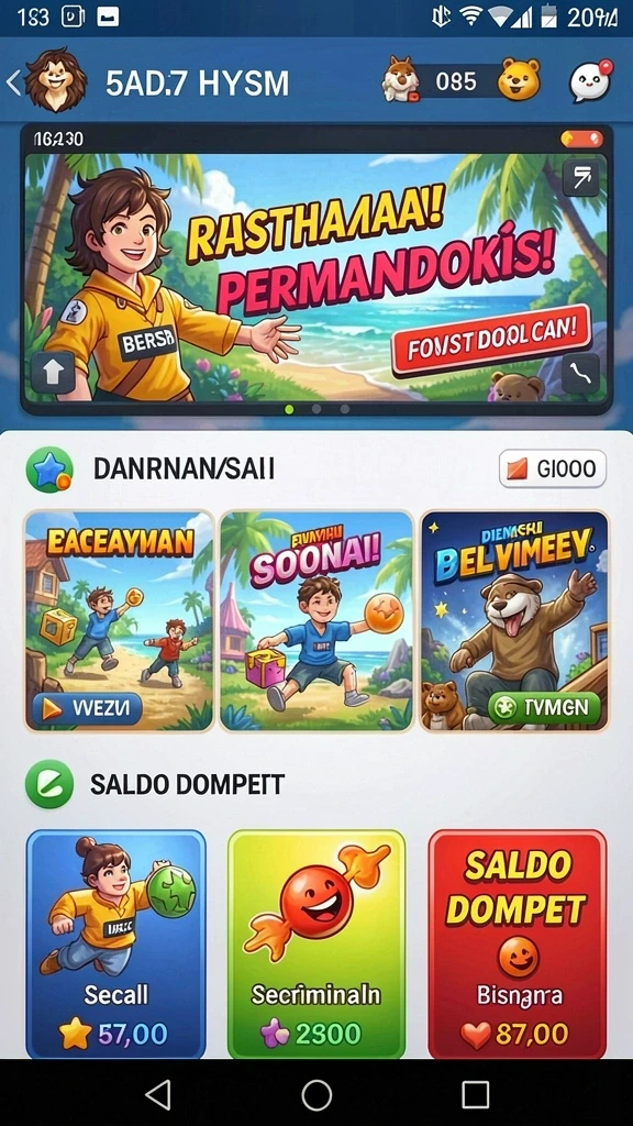 Screenshot memperlihatkan suasana dalam game yang penuh aksi.