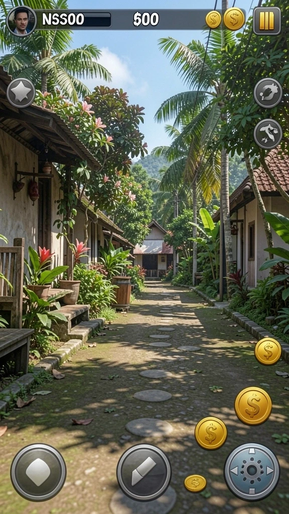 Gambar karakter dalam game dengan grafis yang menawan.