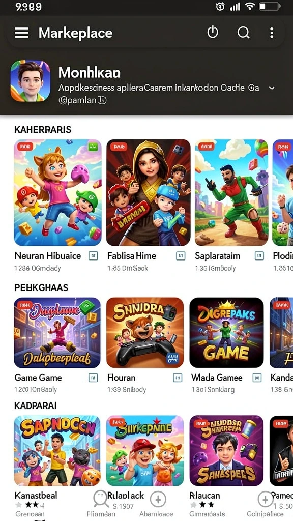 Beragam karakter dengan desain yang unik.