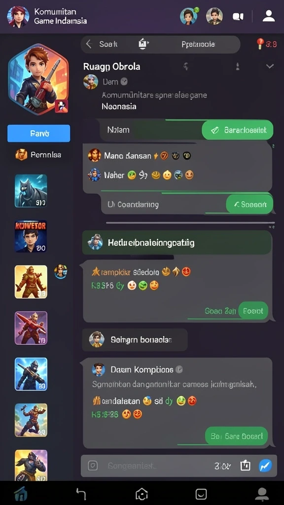 Gambaran tentang komunitas multiplayer yang aktif dan seru.