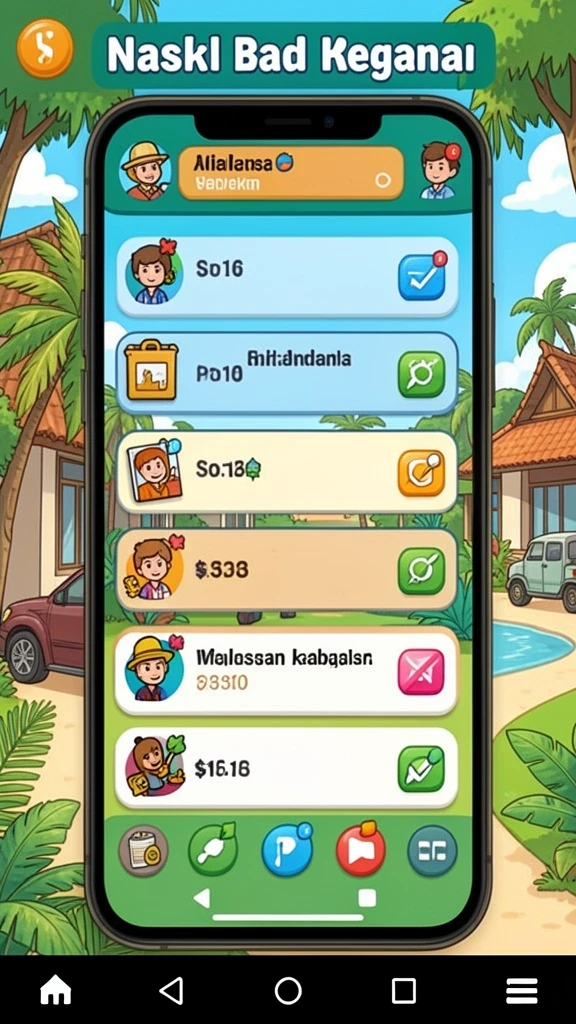 Fitur karakter yang beragam dan unik di setiap level.
