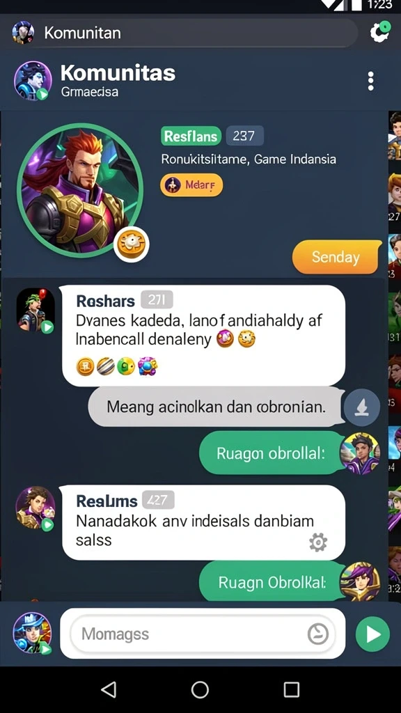 Berbagai karakter unik untuk dipilih.
