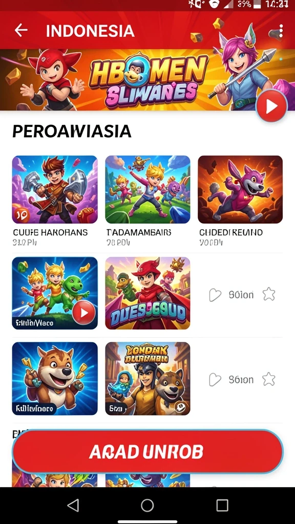 Tampilan antarmuka yang menarik dan user-friendly.