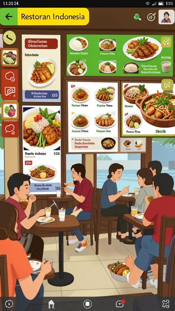 Tampilan antarmuka yang menarik untuk pengalaman bermain.