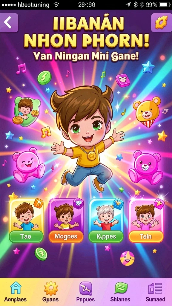Bagian permainan yang menunjukkan tabel pembayaran dan hadiah.