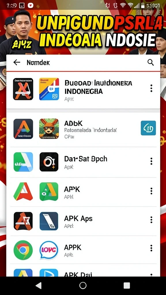 Tampilan awal game yang menarik dan berwarna-warni.