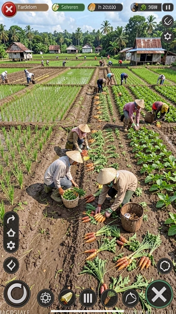 Tangkapan layar dari level pertama yang menampilkan grafik indah.